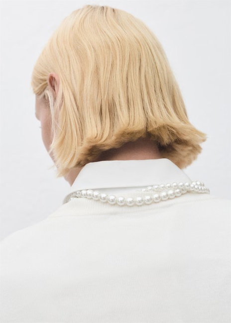 Фото ракурс 5 - Жіноче білe намисто Mango артикул 17004131 01 1 season