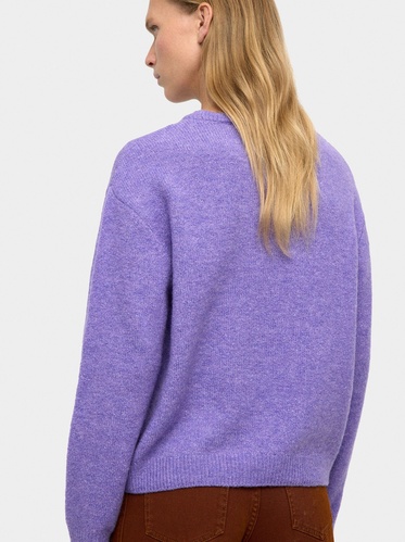 Фото ракурс 2 - Жіночий фіолетовий светр Parfois артикул 241416 _PU FW2025