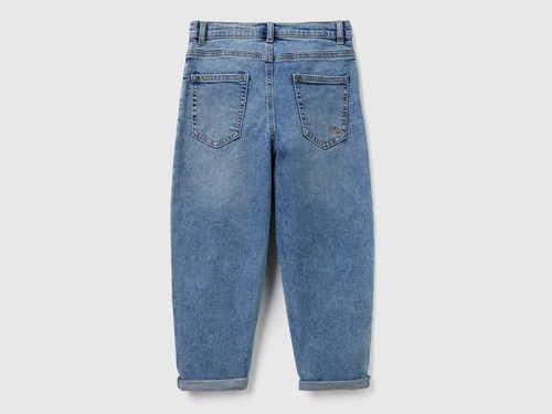 Фото ракурс 2 - Сині джинси Benetton для хлопчиків артикул 45ONCE046.G 901 25A