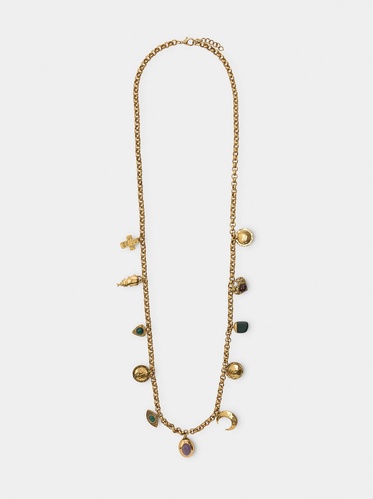 Фото ракурс 1 - Женское золотое ожерелье Parfois артикул 240973 _HM FW2025