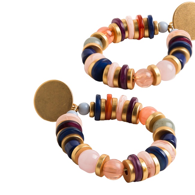 Женские разноцветные серьги Parfois артикул 230678 _HM SS2025 Фото ракурс 2 - Женские разноцветные серьги Parfois артикул 230678 _HM SS2025