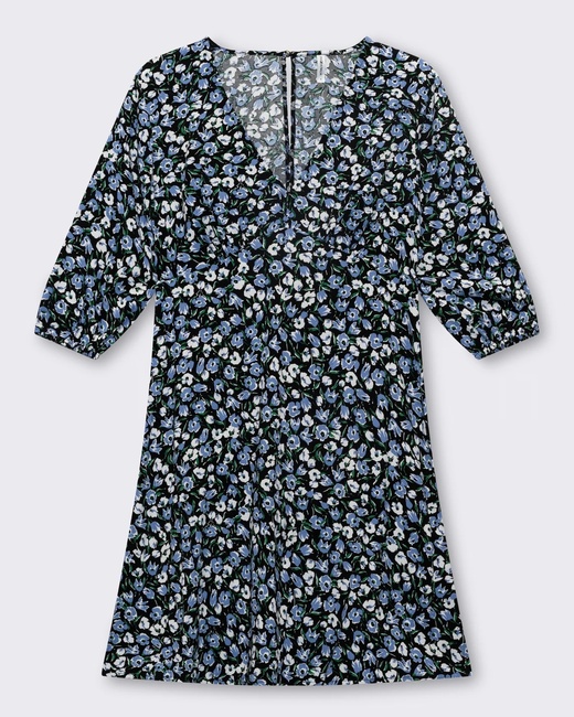 Женское синее платье Piazza Italia артикул 32760 VAR 1 SS2025 Фото ракурс 4 - Женское синее платье Piazza Italia артикул 32760 VAR 1 SS2025