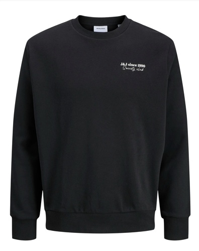 Фото ракурс 1 - Мужской черный свитшот Jack & Jones артикул 12280711 Black FW2025