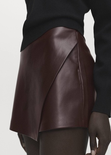 Фото ракурс 1 - Женская коричневая юбка Mango артикул 17065161 32 1 season