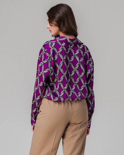 Фото ракурс 2 - Жіноча фіолетова блузка Piazza Italia артикул 31926 VAR 2 SS2025