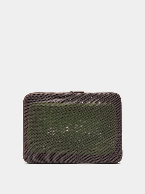 Женская зелено-серая косметичка Parfois артикул 2395241 NMM FW2025 Фото ракурс 2 - Женская зелено-серая косметичка Parfois артикул 2395241 NMM FW2025