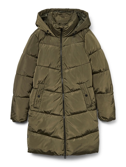 Женское зеленое пальто Vero Moda артикул 10290436 GRAPE LEAF FW2025 Фото ракурс 3 - Женское зеленое пальто Vero Moda артикул 10290436 GRAPE LEAF FW2025