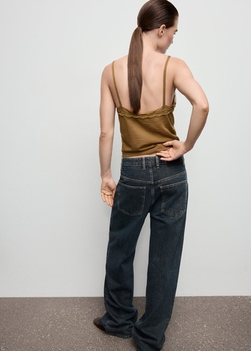 Фото ракурс 2 - Женский бежевый топ Mango артикул 17085824 16 1 season