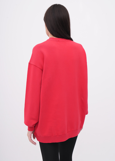 Жіночий червоний світшот EQUILIBRI артикул W231 032 000 Red FW2025 Фото ракурс 2 - Жіночий червоний світшот EQUILIBRI артикул W231 032 000 Red FW2025