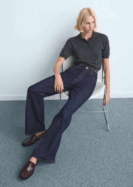 Фото ракурс 4 - Женские синие джинсы Mango артикул 27011204 TS 2 season