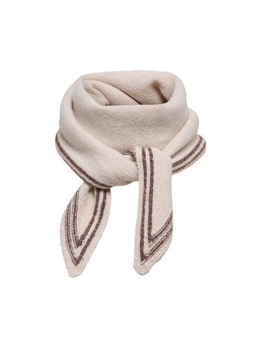 Фото ракурс 1 - Жіночий бежевий шарф Only артикул 15349862 Pumice Stone FW2025