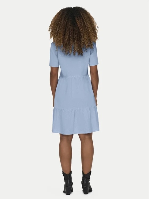 Женское синее платье Only артикул 15310970 CASHMERE BLUE SS2025 Фото ракурс 2 - Женское синее платье Only артикул 15310970 CASHMERE BLUE SS2025