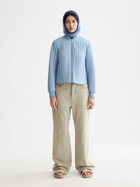 Фото ракурс 3 - Женская голубая куртка SCOTCH & SODA артикул U9G00784T U076 FW2025