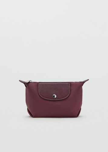 Фото ракурс 2 - Жіноча бордова косметичка Mango артикул 17044123 78 1 season