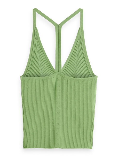 Фото ракурс 6 - Жіноча зелена майка SCOTCH & SODA артикул U9A00642T U357 SS2025