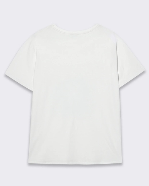 Фото ракурс 4 - Женская белая футболка Piazza Italia артикул 32599 VAR 1 SS2025