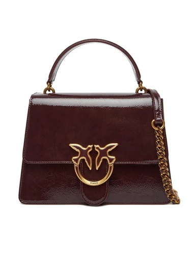 Фото ракурс 1 - Женская бордовая сумка Pinko артикул 100066-A1UV Y1HQ FW2025