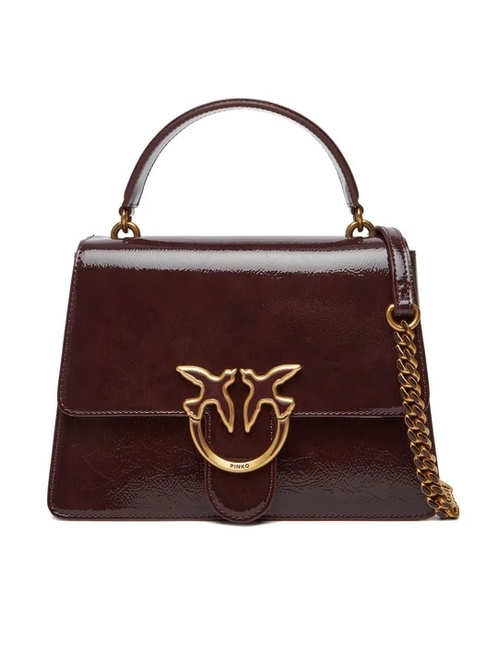 Женская бордовая сумка Pinko артикул 100066-A1UV Y1HQ FW2025 Фото ракурс 1 - Женская бордовая сумка Pinko артикул 100066-A1UV Y1HQ FW2025