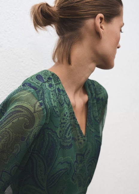 Фото ракурс 4 - Жіноча зелена сукня Mango артикул 17029121 43 1 season