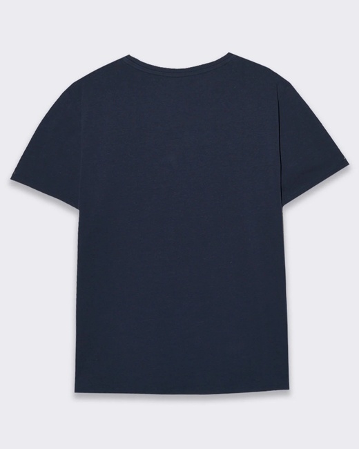 Жіноча синя футболка Piazza Italia артикул 32599 VAR 2 SS2025 Фото ракурс 4 - Жіноча синя футболка Piazza Italia артикул 32599 VAR 2 SS2025