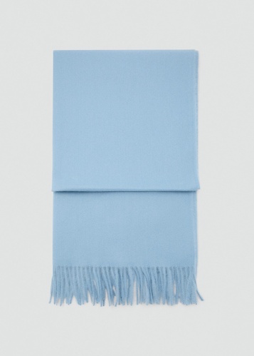 Фото ракурс 1 - Жіночий блакитний шарф Mango артикул 27051188 50 2 season