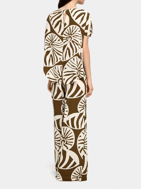 Женские зеленые штаны Parfois артикул 242020 _KK FW2025 Фото ракурс 2 - Женские зеленые штаны Parfois артикул 242020 _KK FW2025