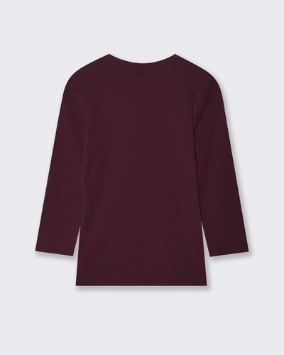 Фото ракурс 2 - Женский бордовый реглан Piazza Italia артикул 62288 Bordeaux FW2025