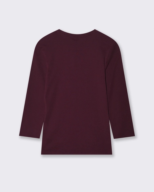 Женский бордовый реглан Piazza Italia артикул 62288 Bordeaux FW2025 Фото ракурс 2 - Женский бордовый реглан Piazza Italia артикул 62288 Bordeaux FW2025