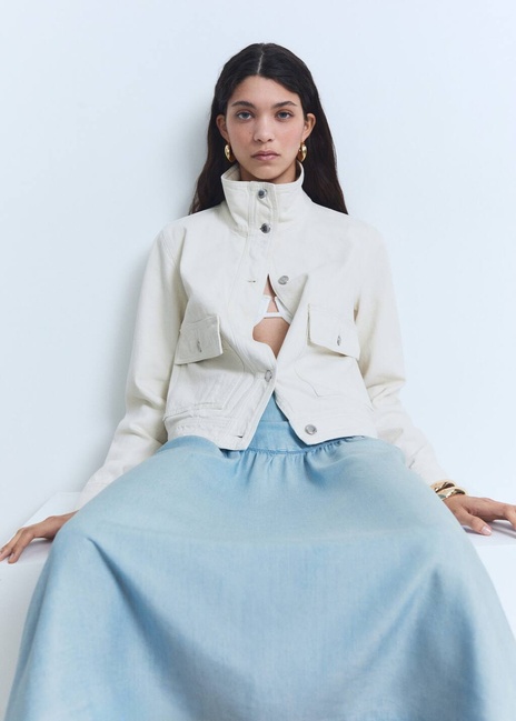 Жіноча синя спiдниця Mango артикул 87088651 TM 8 season Фото ракурс 5 - Жіноча синя спiдниця Mango артикул 87088651 TM 8 season