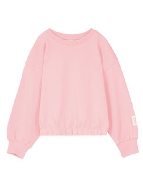 Фото ракурс 1 - Розовый джемпер для девочек Piazza Italia артикул 60373 Pink SS2024