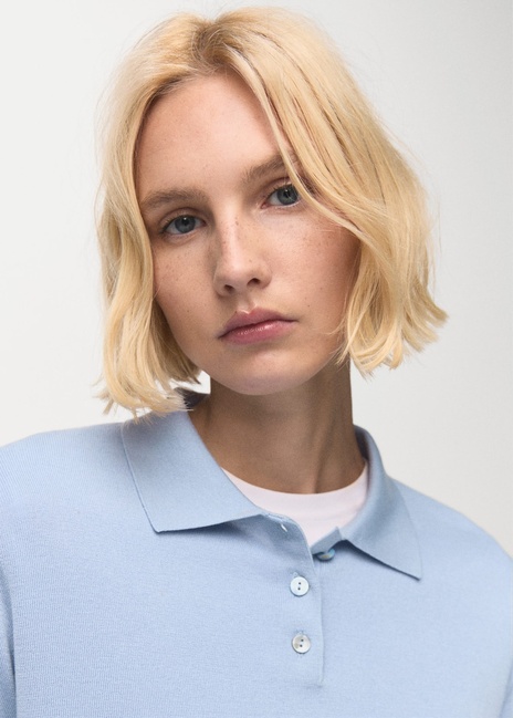 Фото ракурс 4 - Жіночий блакитний джемпер Mango артикул 27081191 50 2 season