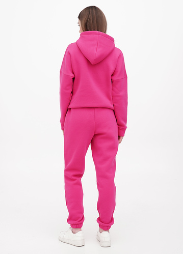 Фото ракурс 2 - Женские розовые штаны EQUILIBRI артикул OD Jogger Fleece AR Fucsia FW2024