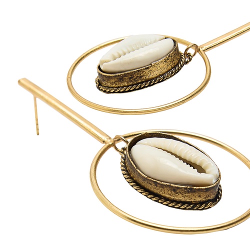 Фото ракурс 2 - Женские золотые серьги Parfois артикул 237768 _WT FW2025