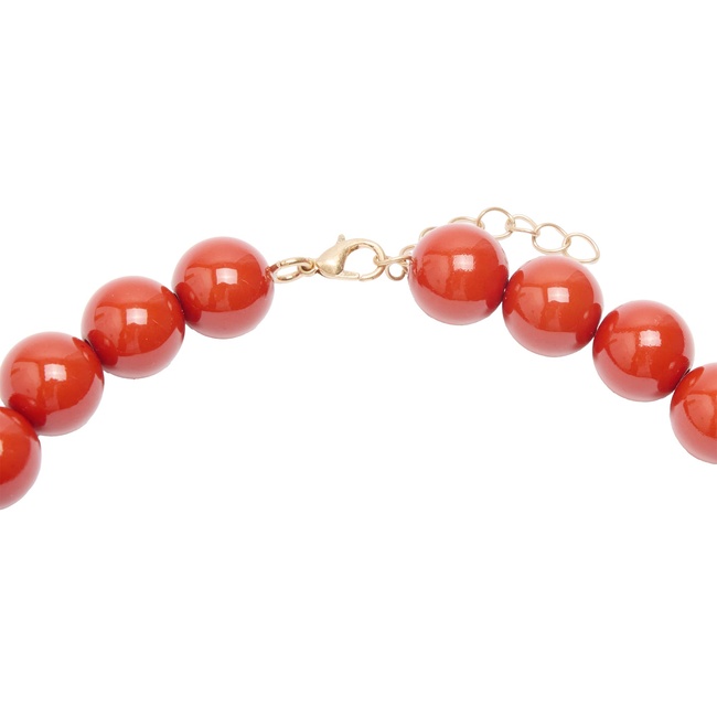 Женское красное ожерелье Parfois артикул 239940 _RD FW2025 Фото ракурс 3 - Женское красное ожерелье Parfois артикул 239940 _RD FW2025