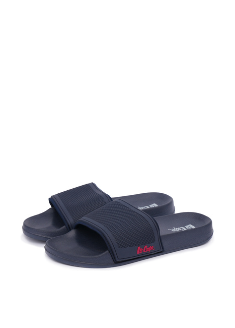 Фото ракурс 1 - Чоловічі сині слайдери Lee Cooper артикул LCM251-9030 NAVY FW2025
