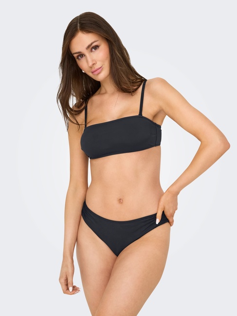 Жіночий чорний купальник верх Only артикул 15341800 Black SS2025 Фото ракурс 3 - Жіночий чорний купальник верх Only артикул 15341800 Black SS2025