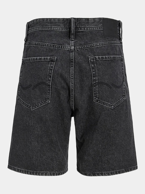 Фото ракурс 2 - Мужские чёрные шорты Jack & Jones артикул 12250235 black denim SS2024