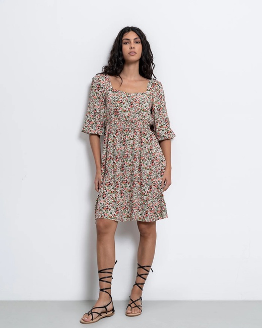 Фото ракурс 1 - Женское бежевое платье Piazza Italia артикул 50959 VAR 1 SS2025