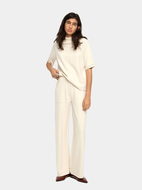 Фото ракурс 3 - Женская молочная блузка Parfois артикул 240323 _EC FW2025