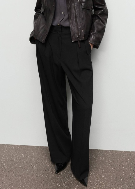 Жіночі чорні брюки Mango артикул 17067895 99 1 season Фото ракурс 1 - Жіночі чорні брюки Mango артикул 17067895 99 1 season