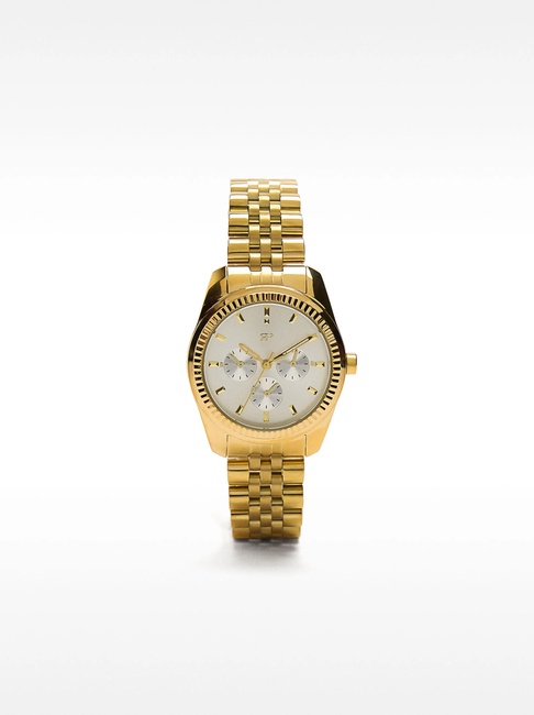 Женские золотые часы Parfois артикул 234256 _GD FW2025 Фото ракурс 1 - Женские золотые часы Parfois артикул 234256 _GD FW2025