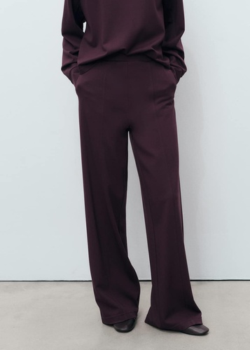 Фото ракурс 1 - Жіночі бордові брюки Mango артикул 17024098 78 1 season