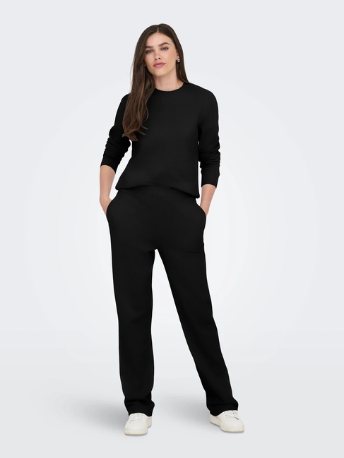 Фото ракурс 5 - Жіночі чорні штани Only артикул 15356355 Black FW2025