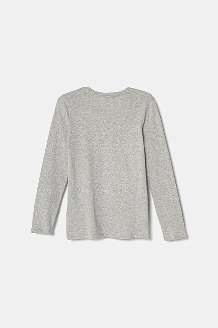 Серый реглан для девочек Benetton артикул 3I9WC10MY.G 501 25A Фото ракурс 2 - Серый реглан для девочек Benetton артикул 3I9WC10MY.G 501 25A