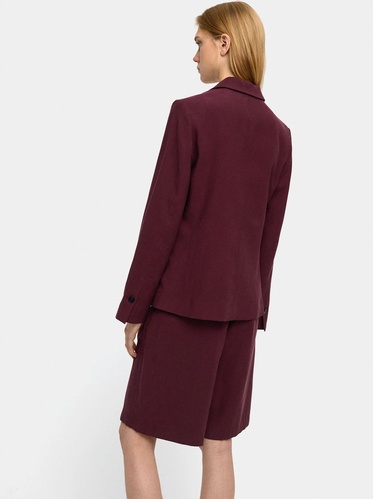 Фото ракурс 2 - Жіночі бордові шорти Parfois артикул 234690 _BU FW2025