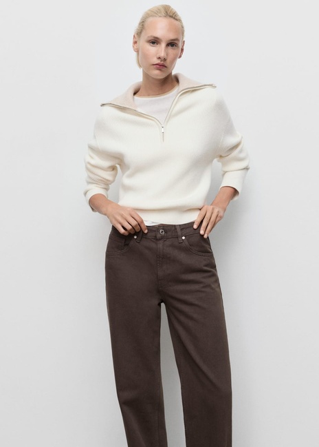 Женские коричневые джинсы Mango артикул 17044782 32 1 season Фото ракурс 4 - Женские коричневые джинсы Mango артикул 17044782 32 1 season