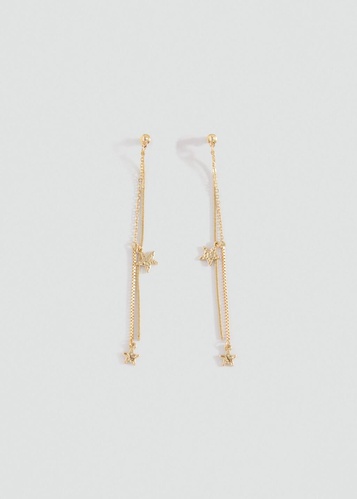 Фото ракурс 1 - Женские золотые серьги Mango артикул 17063804 OR 1 season