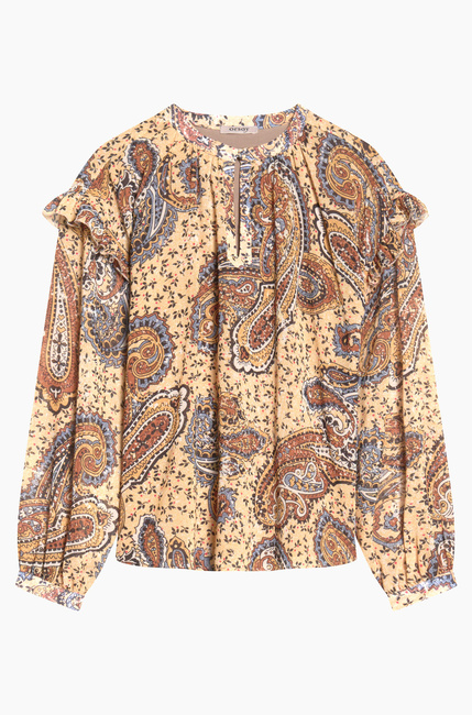 Фото ракурс 5 - Женская желтая блузка Orsay артикул 664022 165000 65