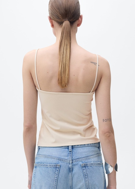 Фото ракурс 2 - Жіночий молочний топ Mango артикул 87035760 02 8 season