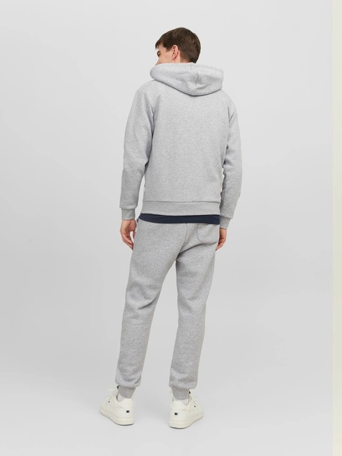 Фото ракурс 2 - Чоловіче сірe худі Jack & Jones артикул 12249342 LIGHT GREY MELANGE FW2024